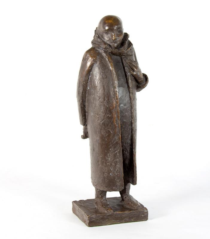 Edward Folkard (British 20th Century)-Enigma-ciment fondu, 48cm high